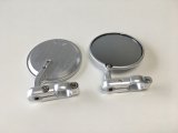 CRG Hindsight Folding 3 in. Round Bar-End Mirror Left - Silver thumbnail 3