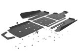 Seizmik 20-21 Polaris RZR Pro XP UHMW Skid Plate w/Rock Slider Kit - Black thumbnail 1