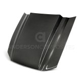 Anderson Composites 10-12 Ford Mustang Type-CJ 3in Carbon Fiber Cowl Hood thumbnail 1