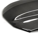 Anderson Composites 10-12 Ford Mustang Type-CJ 3in Carbon Fiber Cowl Hood thumbnail 4