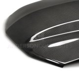 Anderson Composites 10-12 Ford Mustang Type-CJ 3in Carbon Fiber Cowl Hood thumbnail 7