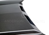 Anderson Composites 15-17 Ford Mustang (Excl. GT350/GT350R) Ram Air Double Sided Hood thumbnail 5