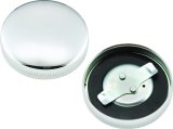 Bikers Choice 36-E73 Chrome Early Vented Gas Cap Single & Fatbob Tank Right Side Repl H-D 61103-36 thumbnail 1