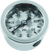 Bikers Choice 0-100 PSI Oil Pressure Gauge Engine Turned Face SS Bezel Liquid Filled Universal Cstm thumbnail 1