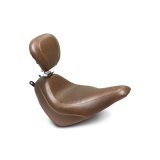 Mustang 18-21 Harley Heritage Classic, Deluxe Wide Tripper Solo Seat w/Driver Backrest - Brown thumbnail 1