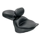 Mustang 07-17 Yamaha V-Star 1300, 1300 Tourer Wide Touring 2PC Seat w/Driver Backrest - Black thumbnail 2