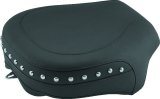 Mustang 00-11 Yamaha V-Star 1100 Classic,02-11 V-Star 1100 Silverado Touring 2PC Seat w/Studs- Black thumbnail 2