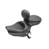 Mustang 00-08 Honda VT1100 Sabre,97-08 Spirit,87-97 Shadow Wide Touring 1PC Seat w/Studs - Black thumbnail 2