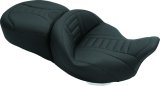 Mustang 08-21 Harley Electra Glide, Rd Glide, Rd King, Str Glide Touring 1PC Seat Deluxe - Black thumbnail 1
