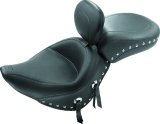 Mustang 98-16 Yamaha V-Star 650 Custom Wide Touring 2PC Seat - Black thumbnail 2