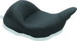 Mustang 08-21 Harley Electra Glide Std, Rd Glide, Rd King, Str Glide Lowdown Solo Seat - Black thumbnail 1