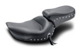 Mustang 91-05 Harley Dyna Standard Touring Solo Seat w/Studs - Black thumbnail 1