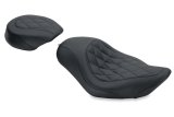 Mustang 04-21 Harley Sportster Wide Tripper Solo Seat Diamond Stitch - Black thumbnail 1