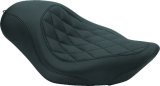 Mustang 04-21 Harley Sportster Wide Tripper Solo Seat Diamond Stitch - Black thumbnail 2