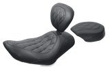 Mustang 04-21 Harley Wide Tripper Passenger Seat Diamond Stitch - Black thumbnail 1