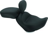 Mustang 02-08 Triumph America,03-08 Speedmaster, Std Touring 2PC Seat w/Driver Backrest - Black thumbnail 1