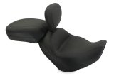 Mustang 02-08 Triumph America,03-08 Speedmaster, Std Touring 2PC Seat w/Driver Backrest - Black thumbnail 2