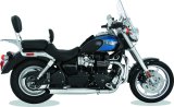Mustang 02-08 Triumph America,03-08 Speedmaster, Std Touring 2PC Seat w/Driver Backrest - Black thumbnail 3