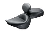Mustang 95-05 Kawasaki Vulcan 800,96-05 800 Classic Touring 2PC Seat w/Driver Backrest - Black thumbnail 1