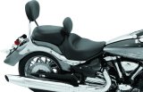 Mustang 06-15 Yamaha Roadliner, Stratoliner Wide Touring Solo Seat w/ Driver Backrest - Black thumbnail 2