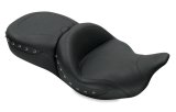Mustang 08-21 Harley Electra Glide,Rd Glide,Rd King,Str Glide Super Tour 1PC Seat Blk Pearls - Black thumbnail 1