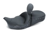 Mustang 08-21 Harley Electra Glide,Rd Glide,Rd King,Str Glide Touring Heated 1PC Seat Pearls-Black thumbnail 1