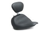 Mustang 18-21 Harley Fat Boy Wide Tripper Solo Seat w/Driver Backrest - Black thumbnail 1