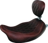Mustang 2008-17 Harley Rd King,06-07 Str Glide,00-05 Eagle Wide Tripper Solo Seat - Brown thumbnail 1