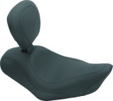 Mustang 04-21 Harley Sportster Wide Tripper Solo Seat w/Driver Backrest - Black thumbnail 2