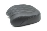Mustang 18-21 Harley Fat Bob Wide Tripper Passenger Seat Diamond Stitch - Black thumbnail 1