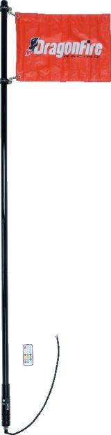 DragonFire Racing 6Ft Spiral Led Whip - Smoked thumbnail 1