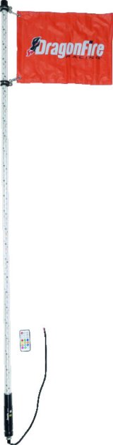 DragonFire Racing 6Ft Spiral Led Whip - Clear thumbnail 1