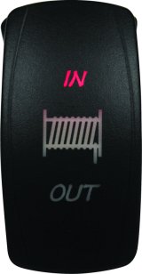 DragonFire Racing Lighted Switch Winch In/Out Red thumbnail 2