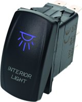 DragonFire Racing Lighted Switch On/Off Blue thumbnail 1