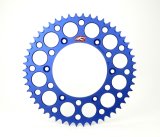 Renthal 99-20 Yam YZ125/G-250F/400-450/ 88-89 Hon XR250R Rear Grooved Sprocket- Blu 520-48P Teeth thumbnail 1