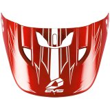 EVS T3 Pinner Helmet Visor - Red thumbnail 1