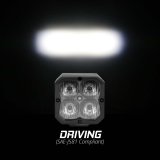 XK Glow XKchrome 20w LED Cube Light w/ RGB Accent Light Kit w/ Controller- Driving Beam 2pc thumbnail 2