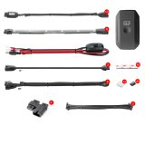 XK Glow Strip Million Color XKCHROME Smartphone App ATV/Motorcycle LED Light Kit 10XPod + 8X10In thumbnail 1