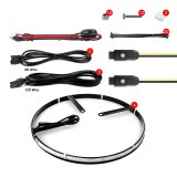 XK Glow Wheel Ring Light Kit XKchrome App controlled w/ Turn Signal Function 4pc 15In thumbnail 1