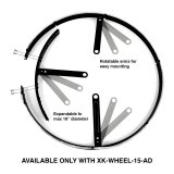 XK Glow Adjustable LED RGB 15In Wheel Ring Light 1pc thumbnail 1