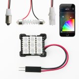 XK Glow RGB Festoon LED Panel XKchrome Bluetooth App Controlled Dome Bulb thumbnail 1