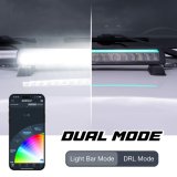 XK Glow XKmax 7in Offroad Light Bar w/ RGBW Chasing DRL & App Control thumbnail 2