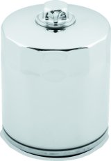 Twin Power Twin Cam and M8 Chrome Oil Filter With Nut Replaces H-D 63798-99 with Backflow Valve thumbnail 2