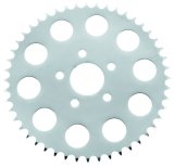Twin Power 86-92 XL Chrome Disc Brake Rear Sprocket Replaces H-D 41470-86 48 Tooth Flat thumbnail 1
