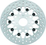 Twin Power 84-17 Big Twin Exc 11.8 and Lug Mount 84-13 XL Front 11.5 Floating Rotor Mesh Silver thumbnail 1