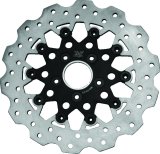 Twin Power 84-17 BT Exc 11.8 and Lug Mount 84-13 XL Front 11.5 Scalloped Floating Rotor Black Mesh thumbnail 1