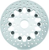 Twin Power 84-17 Big Twin Exc 08-17 FLH FLT Rear 11.5 Floating Rotor Silver Mesh thumbnail 1