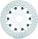 Twin Power 08-Up FLH FLT Rear 11.8in Floating Rotor Mesh Silver thumbnail 1