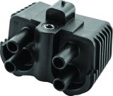 Twin Power 18-Up Softail Ignition Coil Black Replaces H-D 31600067 .4 ohm thumbnail 1
