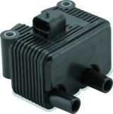 Twin Power 99-01 FLHT Carbureted Ignition Coil Black Replaces H-D 31655-99 thumbnail 1